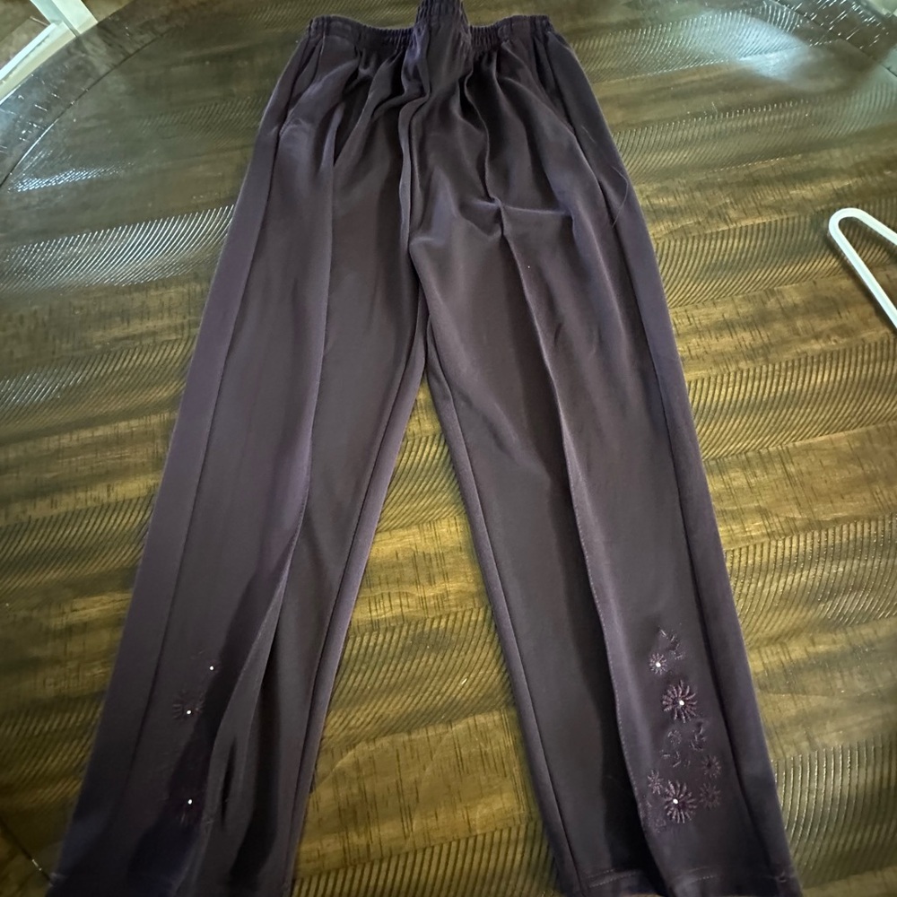 TC Fashion Purple Relaxed Fit Trousers